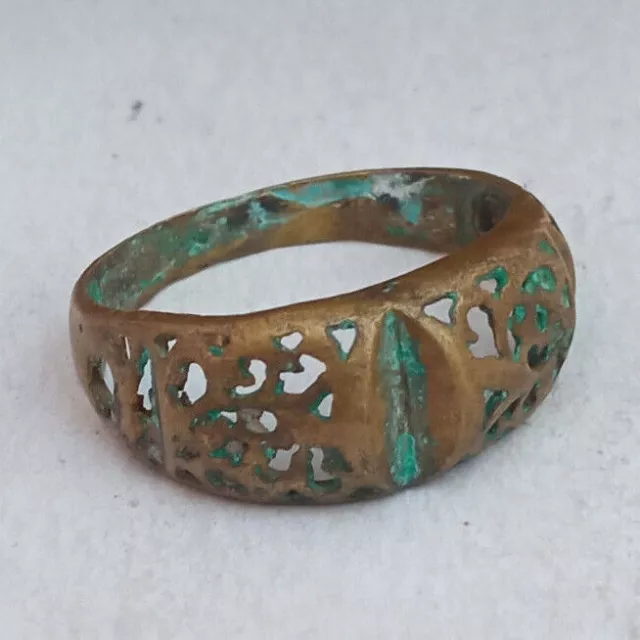 A genuine Rare Ancient Bronze Viking RING-Rare Type-Stunning Authentic Artifact