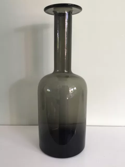 LARGE - HOLMEGAARD Otto Brauer Design Mid 20th Century Glass GULVASE GULVVASE