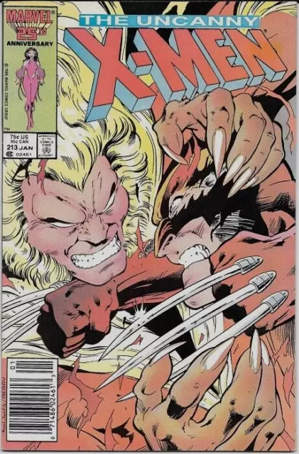 Uncanny X-Men 213-B  Marvel Comics Vol-1 (1981-2011) Grade 7.5