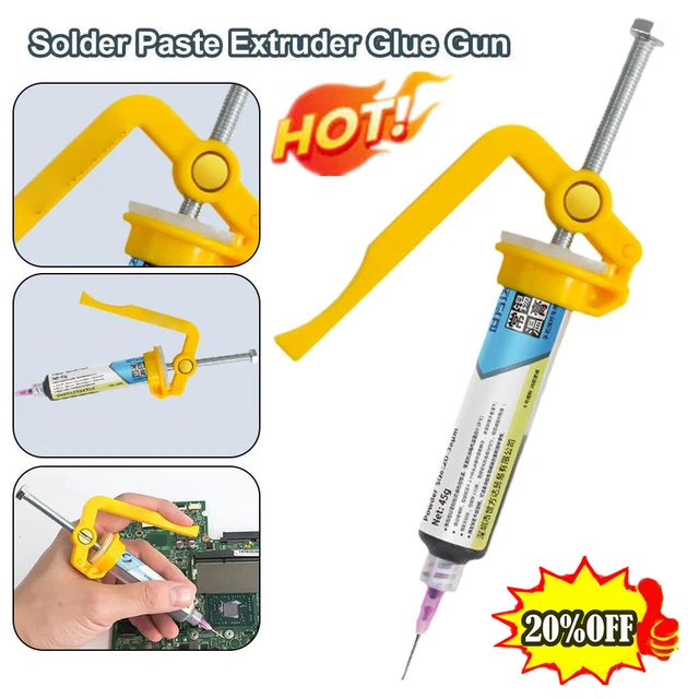 SOLDER PASTE EXTRUDER Glue Gun Welding Oil Green Oil Booster UV Glue