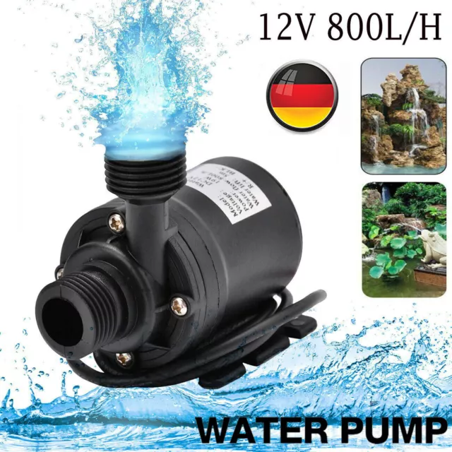 Wasserpumpe Selbstansaugende Pumpe 5M 12V 800L Hochdruckpumpe Membranpumpe Pumpe