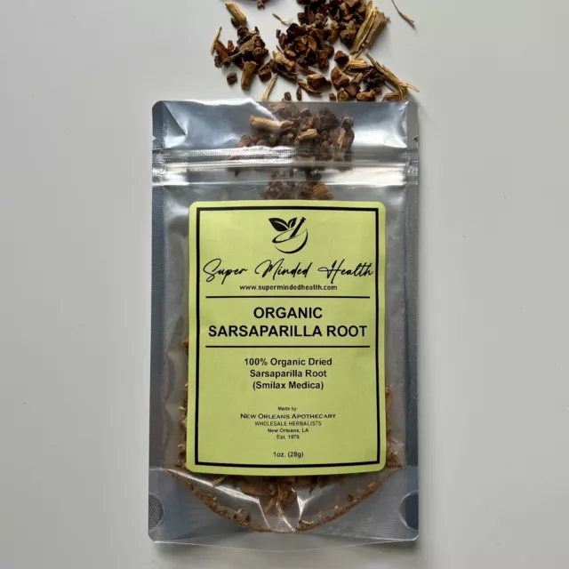 Sarsaparilla Root Organic Dried Cut ~ Smilax Medica ~ 100% Premium