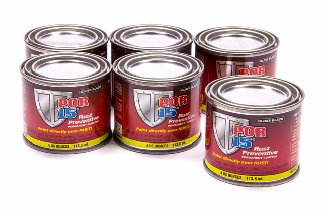 Por-15 45006 1 Can Of Gloss Black Rust Preventive Coating 4 Oz Can (Por-45006)