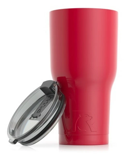 NEW RTIC 30 oz Tumbler Hot Cold Double Wall Vacuum Insulated 30oz RED with Lid 2