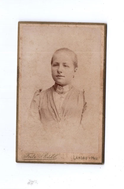 CDV Foto Damenportrait - Landau um 1890