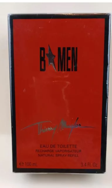 THIERRY MUGLER B UOMO RICARICA EDT NAT.  SPRAY 100ml NUOVO/PELLICOLA