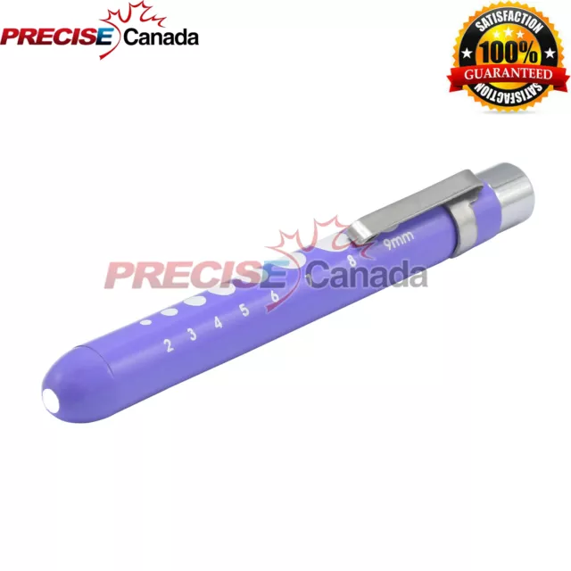 Medical Pen Torch Surgical Reusable neuro torch Pocket LED Light Purple PL-013