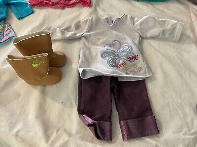 American Girl DOLL 3 PIECE OUTIFT, PANTS, SHIRT, BOOTS