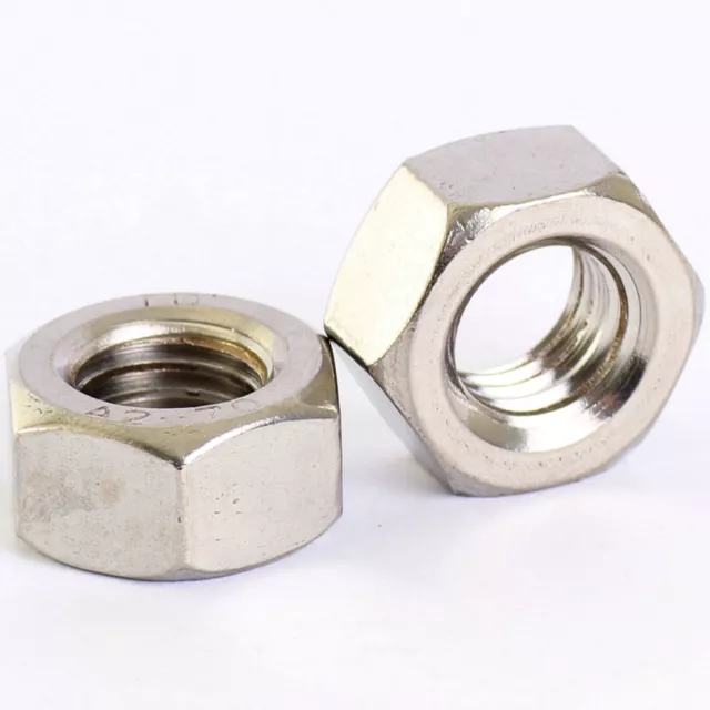 A2 Stainless Steel Hexagon Left Hand Thread Full Nuts Hex Reverse Nut