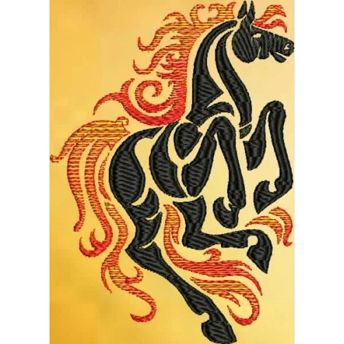 Embroidered Sweatshirt - Tribal Horse S2-08 Sizes S - XXL