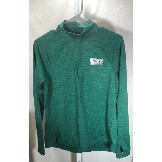 DICK'S SPORTING GOODS Employee 1/4 Zip Shirt Green Women's Medium