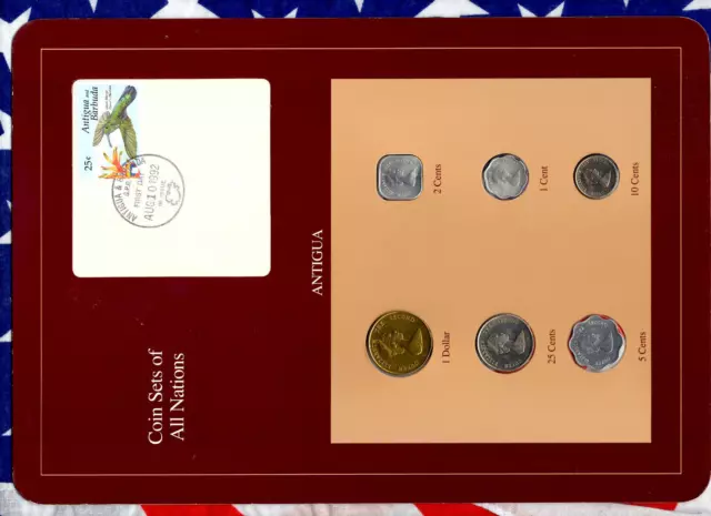 Coin Sets of All Nations Antigua E.C.1986-1994 UNC 10 cents 1994 AUG10 92