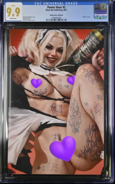 CGC 9.9 MINT! Shikarii Power Hour #2 HARLEY QUINN Thanks Giver Ed. D FULL CHASE