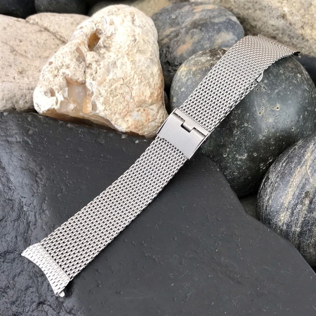 rare 19mm Stainless Steel Mesh 1960s JB Champion USA Premium Vintage Watch Band