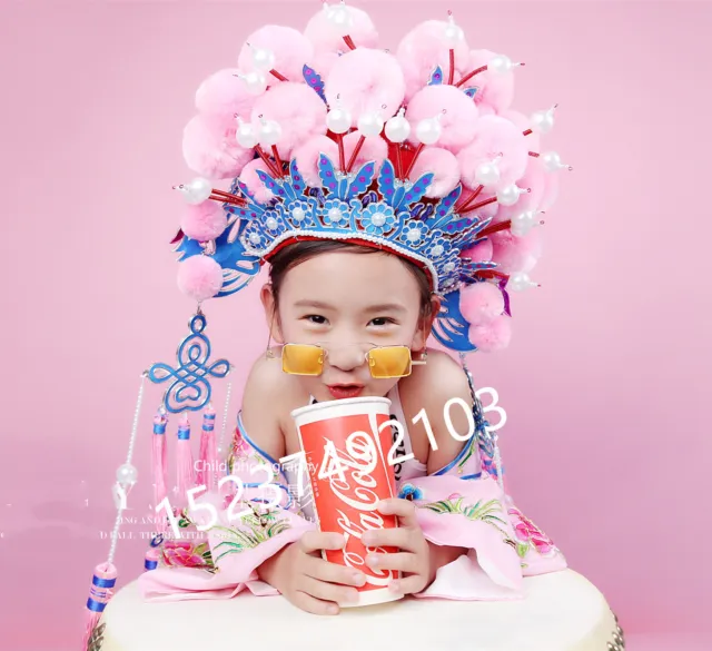 Traditional Chinese Beijing Opera Phoenix Coronet Xiaohuadan T-stage Headwear