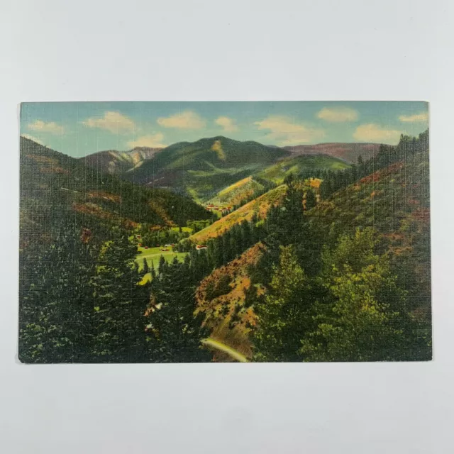 Postcard New Mexico Red River Valley City NM 1940s Linen Unposted