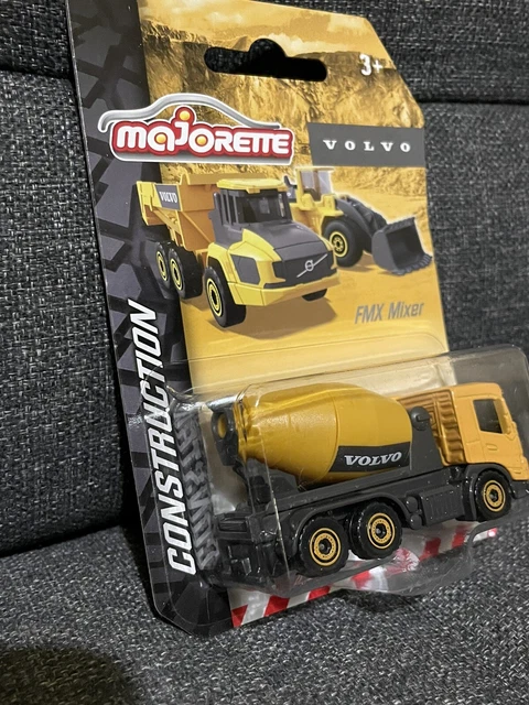 Camion Grue Volvo FMX Majorette 22 Cm - Bras Télescopique Jusqu'à 35 Cm - Pneus Caoutchouc - Jouet Construction Enfant 3 Ans+