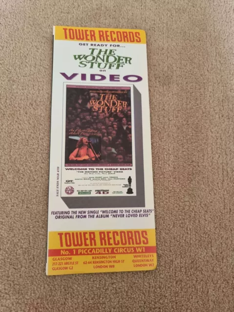 Tnewl46 Advert 11X4 The Wonder Stuff : On Video