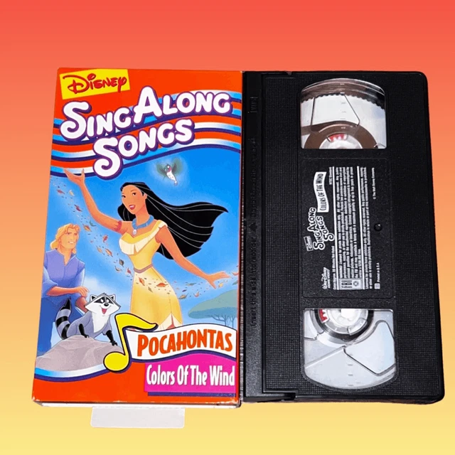 VINTAGE 1997 DISNEY Sing Along Songs Pocahontas Colors of the Wind