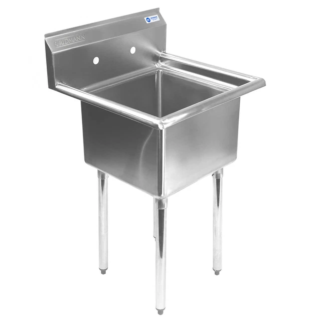OPEN BOX - Commercial Stainless Steel Kitchen Utility Sink - 23.5" Wide OPEN BOX - Commercial Stainless Steel Kitchen Utility Sink - 23.5" Wide