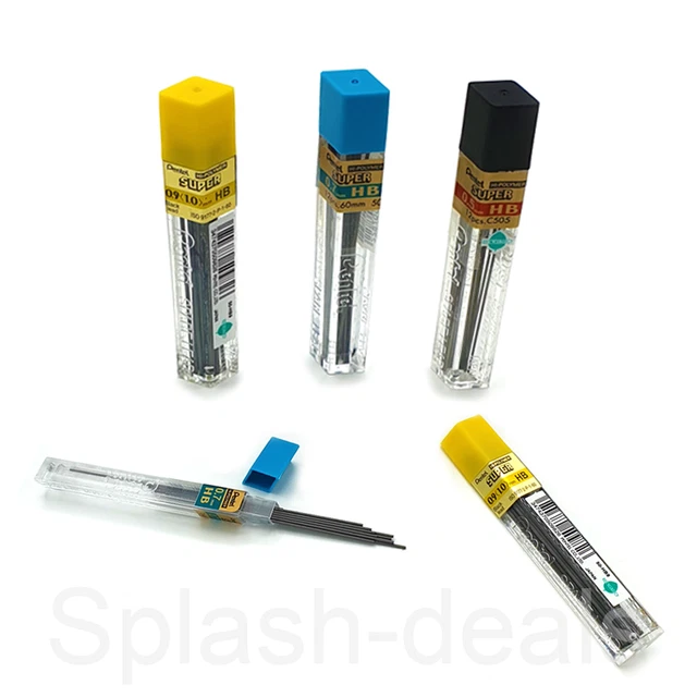 PENTEL MECHANICAL PENCIL Lead Refills HiPolymer HB 2B 2H B 4B 0.5