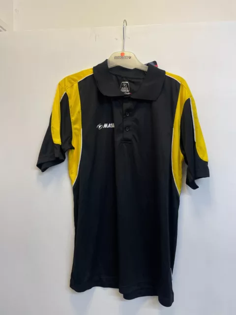 Masita Mens Yellow/black sports top small (F169)