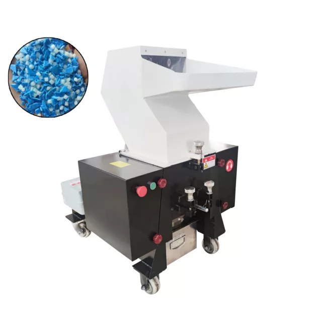 Plastic Shredder Machine Bottle Cardboard Grinder Mill Rubber Crusher 220V 7.5KW
