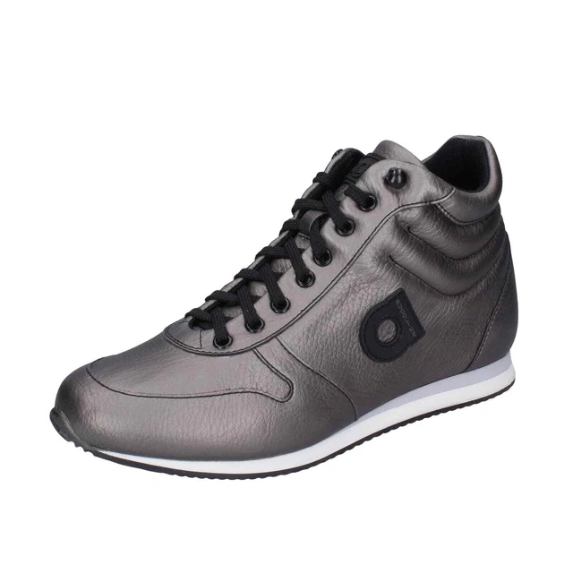 Chaussures Hommes AGILE by RUCOLINE 41 Ue Baskets Gris Cuir BE616-41