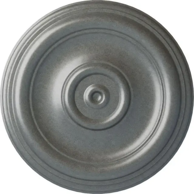 Ekena Millwork Ceiling Medallion 1"x12"x12" Traditional Urethane Platinum Circle