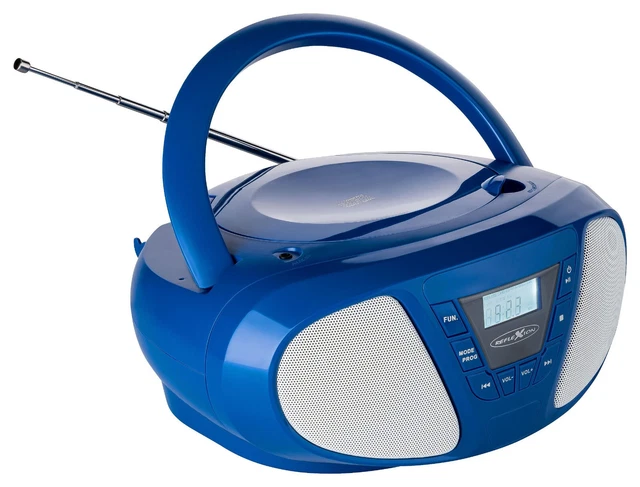 Reflexion »CDR614« Boombox (Radio, CD, und AUX-IN, Programmier-Funktion.