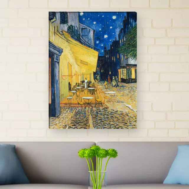 WANDKINGS Leinwandbild Van Gogh- "Café Terrasse am Abend"