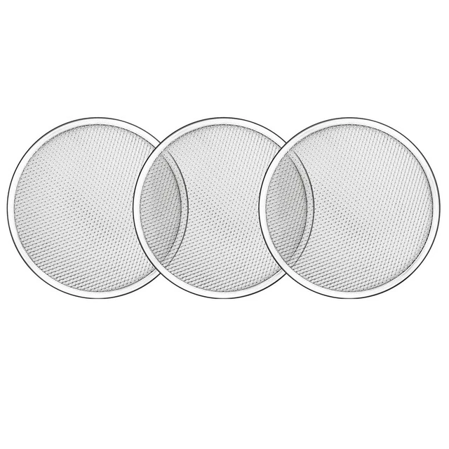 Plaque à Pizza En Aluminium Perforée - Antiadhésive, Diamètres De 20.3 à 40.6 Cm (ici 35.6 Cm), Pour Four, Croûte Croustillante