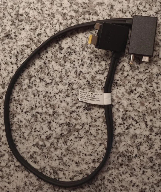 Lenovo Thinkpad TBT3 WS Thunderbolt Workstation Cable for Dock 0.7m 03X7540
