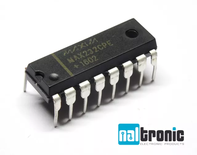 MAX232CPE MAX232 IC RS232 Driver 5V 16-DIP DIP16 Receiver RS232 Sender Empfänger