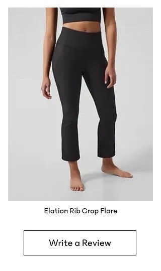 ATHLETA Elation Flare Pant Size MT Medium Tall Black #981683 Yoga Workout
