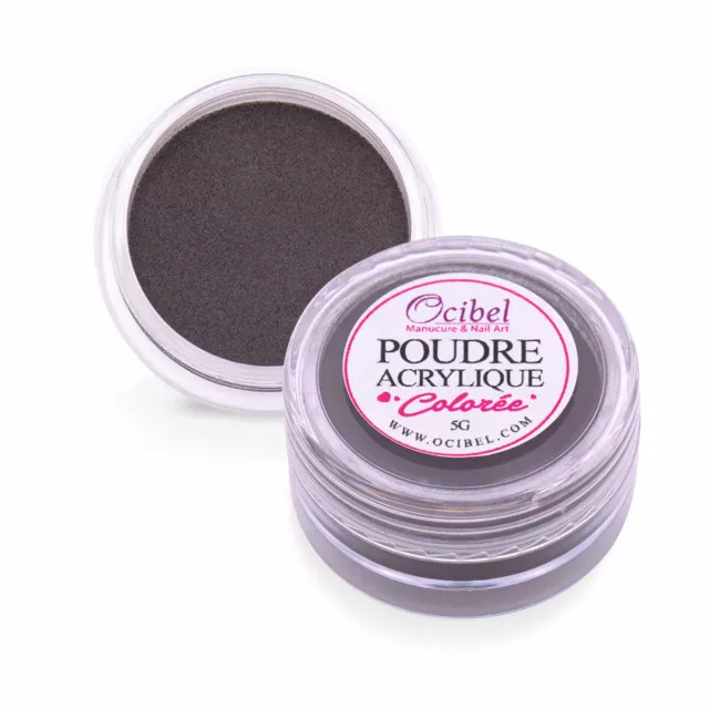 Ocibel France - Poudre Acrylique 5 g - Noir Manucure Faux Ongles Nail Art Vendeu