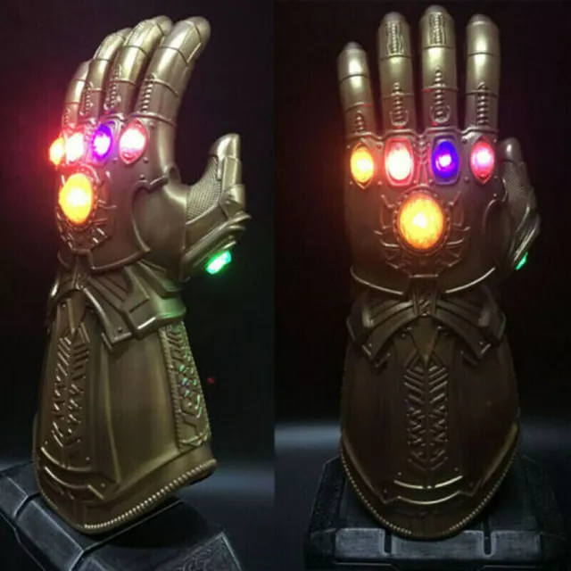 2019 Figure  LED Light Thanos Infinity Gauntlet Marvel Legends Gloves Avengers 3