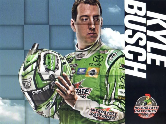 2017 Kyle Busch "Interstate Batteries" #18 Nascar Monster Energy Cup Postcard