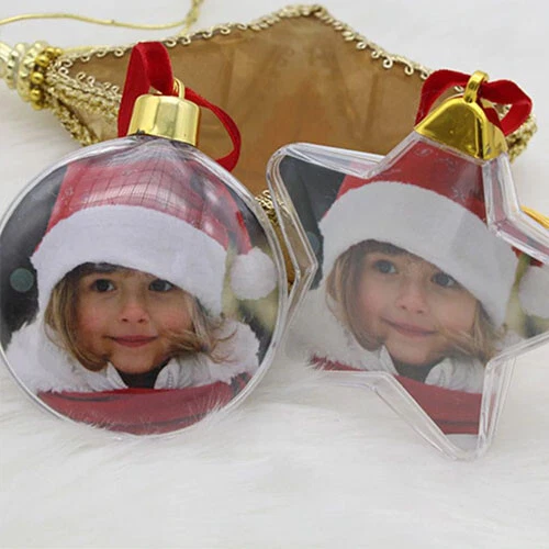 2 X Cadeau de Noël Grand-Mère Grand-Père Noël Demande Image Propre Motif Boule