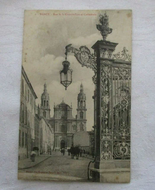 Cpa Murder And Moselle 54 Nancy Rue De La Constitution Et Cathedral