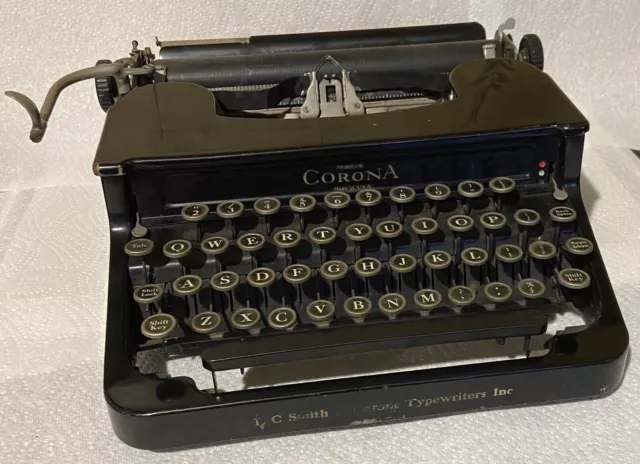 Corona Model S Portable Manual Typewriter LC Smith & Corona Aldwych London 1930s