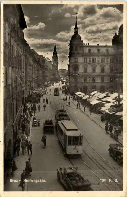 Herrengasse mit Strassenbahn - Graz -291754