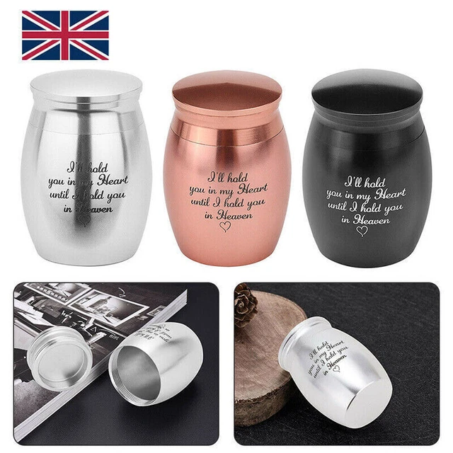 Small Cremation Urn Jar Holder Keepsake for Human Pet Ashes Memorial Funeral Box