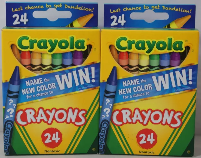 CRAYOLA CRAYONS 24 Pack Lot Of 2 (2Pack) Nontoxic 48 Total Crayons $7.49 -  PicClick