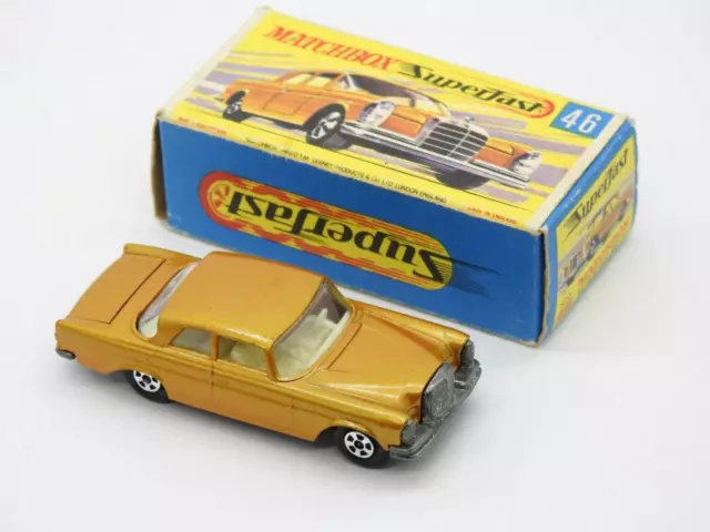 Matchbox Lesney Superfast Mercedes 300 Se No.46 Neuwertig Original G Box 1970-71