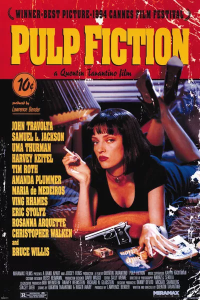 (Laminated) Pulp Fiction Movie Score Uma Thurman Poster (61X91Cm) Picture