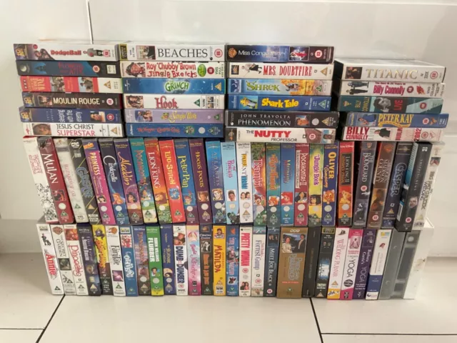 Various Vintage VHS Films Video Movies CHOOSE ANY 3 FOR LESS THAN £10 Pick & Mix