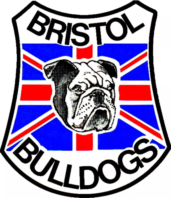 Bristol Bulldogs 20cm Vinyl Sticker laptop car speedway motorbikes motorcycling