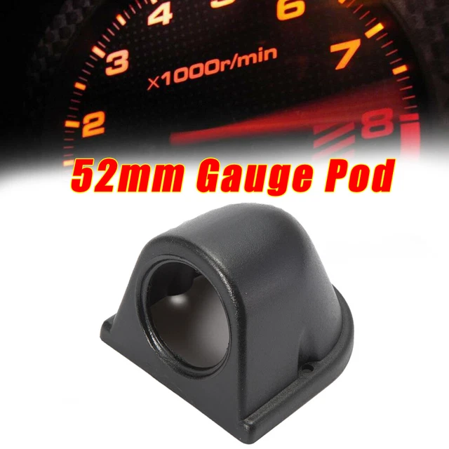 Universal 2'' 52mm Gauge Pod Single Hole ABS Pillar Car Dashboard Mount Holders,