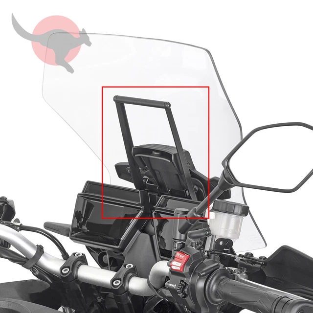 Support GPS/phone Pour Yamaha Tracer 900/9 GT (2021-2025) | Montage Avant Du Tableau De Bord | Anti-vibrations, Aluminium Et Acier | Extension De Guidon - 12